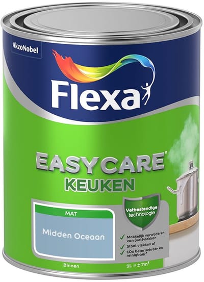 Flexa - Easycare Keuken - Midden Oceaan - Mengverf - 1 L