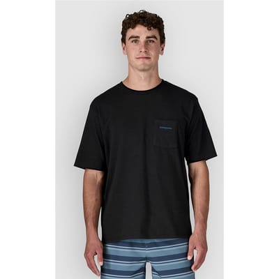 Patagonia Boardshort Logo Pocket Responsibili T-Shirt zwart