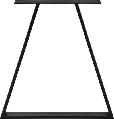 Stalen A/2 tafelpoot set van 2 meubelpoot 70x10x72 cm zwart