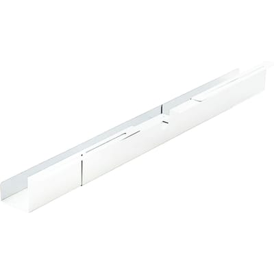 BRASQ Verstelbare Kabelgoot Wit - Kabel Organiser - Kabelgoot bureau - Kabelhouder - Kabelmanagement - Universeel