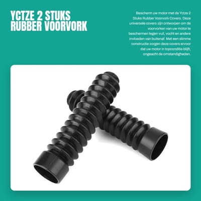 Dailygoods- Vorkcovers - Universele Motor Vorkcovers - Rubber - Schokbestendig - Antislip - Ventilatie - Verstelbaar - Motorcycle Fork Boots