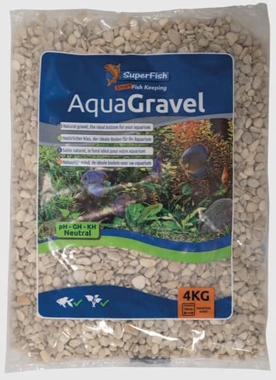 SuperFish Aquariumgrind British bruin 5-8 mm | natuurlijke bodembedekking | zak 4 kg