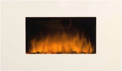 Wandhaard Electrische Haard met Realistisch Vlam Effect en LED Verlichting – Dimbare Kachel met Afstandsbediening en 2000W Verwarming