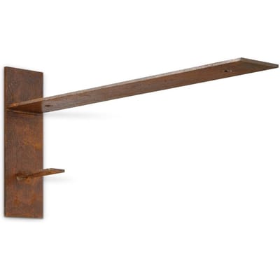 Home Sweet Home - Wandhaak Angle - haak gemaakt van metaal - Roest - 31/5/15cm - maak je eigen unieke lamp- voor muur hanglamp