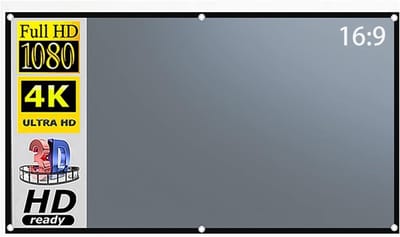 Projectiescherm - Reflecterend Scherm - Film Avond - Antilicht Coating - 130 Inch 16:9 - Grijs