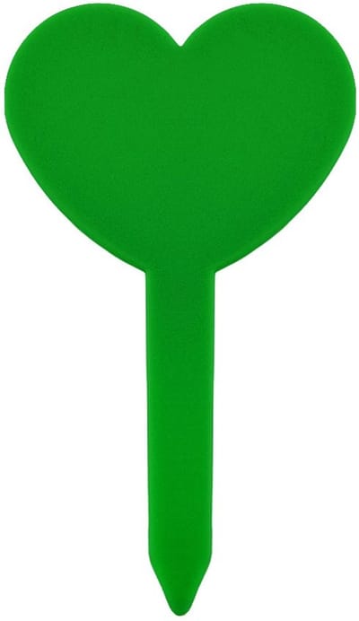 CombiCraft hartvormige steeketiketten 46x82mm groen - per 100 stuks