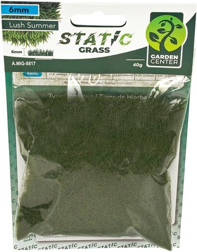 AMMO by Mig Jimenez Modelbouwdecoratie - MIG 8817 Static Grass - Lush Summer - 6mm - 40gr. Kunstgroen