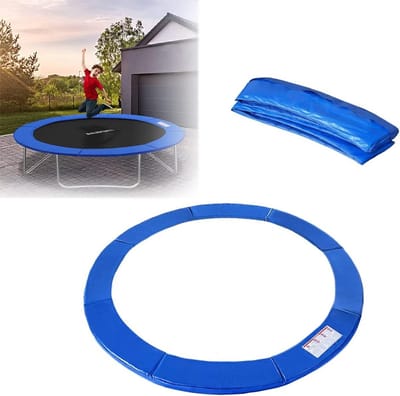 Trampoline Randafdekking - Veiligheidsmat Veerafdekking - Veilig Springen - UV-bestendig Scheurvast - Voor Ø 305cm - Blauw