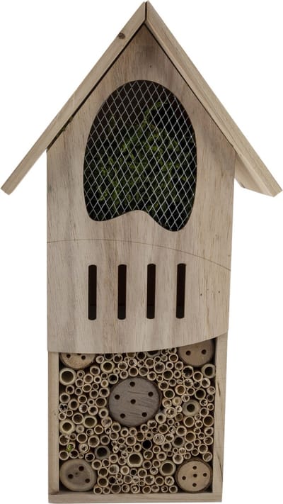 Luxe vlinderhuis/bijenhuis/wespenhotel voor insecten 45 cm - Tuindecoratie - Diervriendelijk - Hotel/huisje voor insecten
