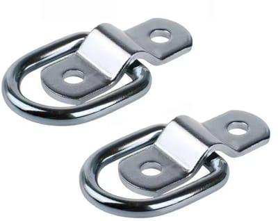 TLVX 2 stuks Sterke Ankerpunt - D-Ring - Trek Ring - Vastzetankers - Sjorring - Montage Beugel - Pull Haken - Spanner - Muuranker - Grondanker Waterproof - Auto - Boot - Vrachtwagen - Aanhanger - Bestelwagen - Huis - Tuin - Bouw - Doek - Touw spannen