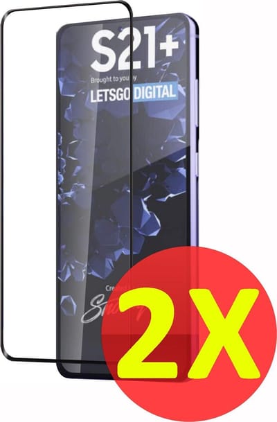 HB Glas Geschikt voor Samsung Galaxy S21 Plus Screenprotector Glas Gehard - Tempered Glass - Volledige Bescherming - 2 Stuks