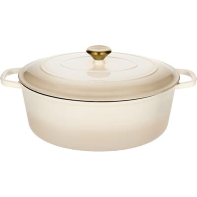 SILVERCREST Gietijzeren braadpan, Ø35 cm (Beige)