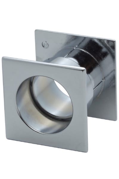Gamet TW01 - Ventilatietule - Vierkant - Chroom Poetsen