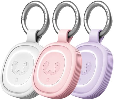 Fresh 'n Rebel Smart Finder 2 - 3 Pack - Bluetooth Tracker - Smart Tag voor Apple Find My & Android - Sleutelvinder - 12 maanden batterij - IPX7 Waterproof - Ice Grey, Pastel Pink, Dreamy Lilac