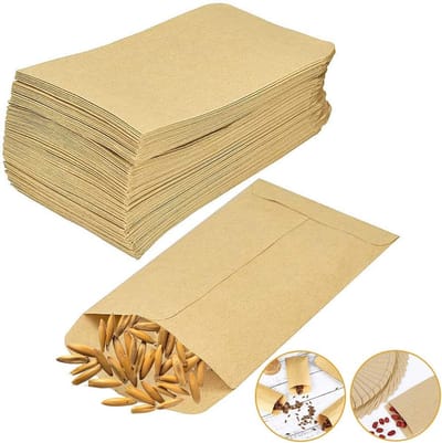 Papieren Zakken - DIY Enveloppen - Schimmelwerend - 100 stuks - 12×18 cm - Herbruikbaar - Mini Papieren Zakken - Bruiloft, Kerst - Bruin