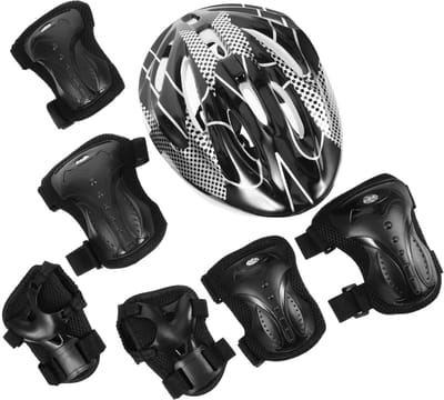 Beschermset Skate - Valbescherming Set - Buiten Sporten - Verdikte Bescherming - One Size - Zwart