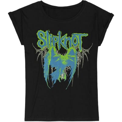 Slipknot T-shirt - Spiked Eagle - S tot XXL - voor Vrouwen - zwart