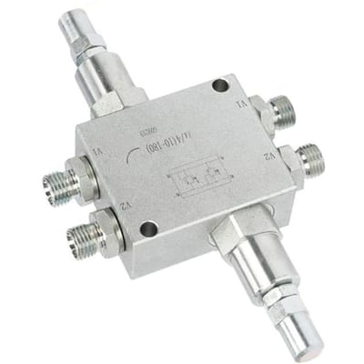 Soupape d'amortissement hydraulique pour pelle VAU 1 pouce à 4 voies Soupape de décharge pour mini-pelles de moins de 2 tonnes