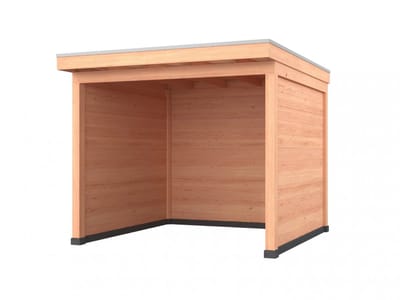 Douglas overkapping, 300 x 350, met achterwand en twee zijwanden, Westwood Comfort Plus