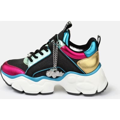 Vegan nappa/textiel sneakers voor dames Buffalo Binary Glam