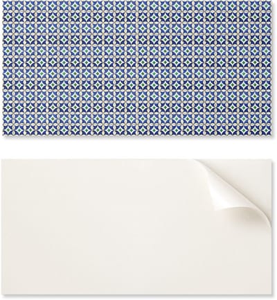 Zelfklevend vinylpaneel met een patroon voor de woonkamer, 100x50 cm, geometrisch tegelpatroon.