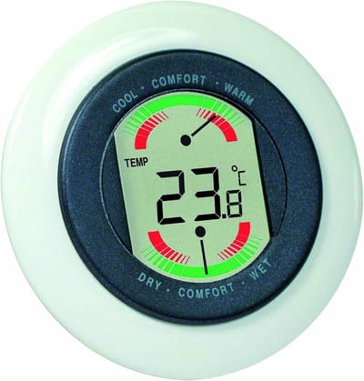 Weerstation met Binnen- en Buitentemperatuur, Luchtvochtigheid en Weersvoorspelling