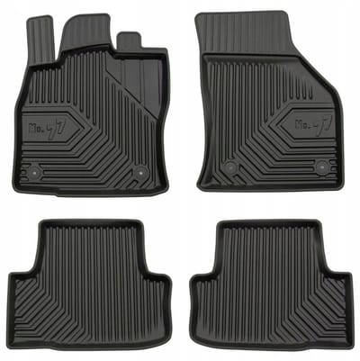 Frogum No.77 - Automatten - SKODA Karoq (vanaf 2017) - 4-delige set - TPE Rubber - Zwart