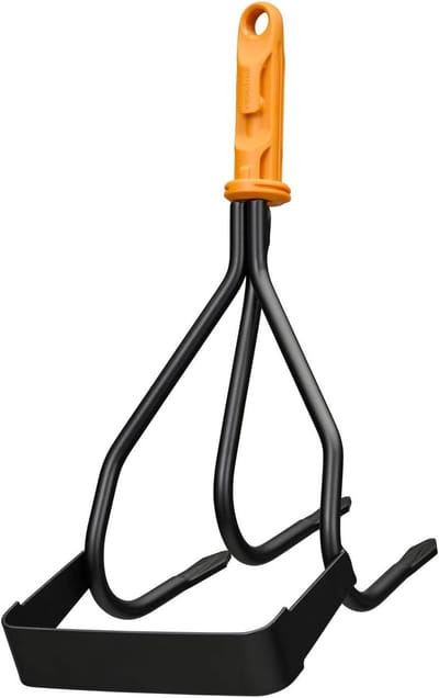Tuin Cultivator - Wiedeg - Onkruid Verwijderen - Ergonomische Handgreep - 31 cm Lengte - Zwart/Oranje