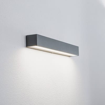 Arcchio LED buiten wandlamp Lengo, 50 cm, 1-lamp, grijs, CCT