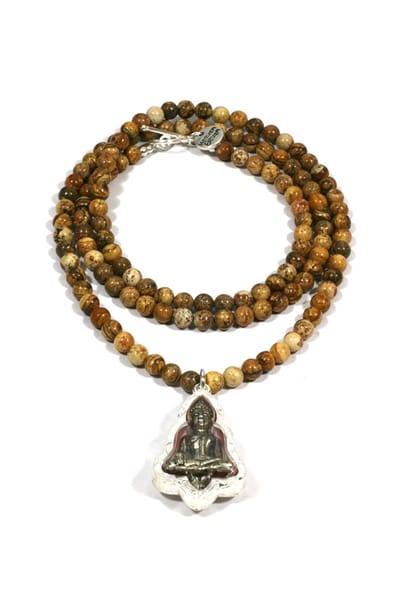 Heaven Eleven - Jaspis met buddha in glas