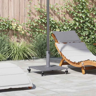 vidaXL - Parasolvoet - 26.75 - kg - Donkergrijze - Houten - Look - Vierkant