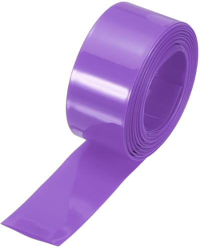 Thijox - 6,5 m PVC krimpkous, 19 mm diameter, 30 mm platte brede isolatieslang, waterdichte beschermslang, 2:1 krimpverhouding, set voor accubatterije