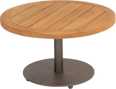 4 Seasons Outdoor Bijzettafel Volta Teak Terre Ø60 x 35 cm