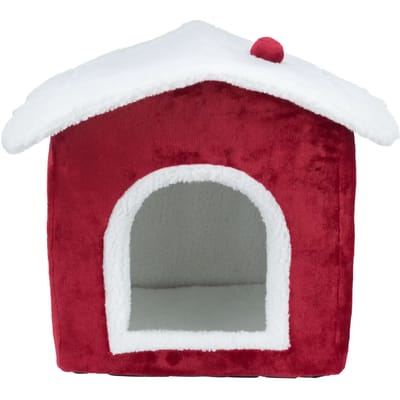 TRIXIE KATTENMAND HUIS ROOD / WIT 35X38X45 CM