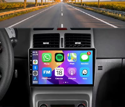 Autoradio 4/64GB met Carplay en Android auto | Geschikt voor Peugeot 307 2001-2014 | Radio scherm met Navigatie | 2001 2002 2003 2004 2005 2006 2007 2008 2009 2010 2011 2012 2013 2014 | 307SW 307CC
