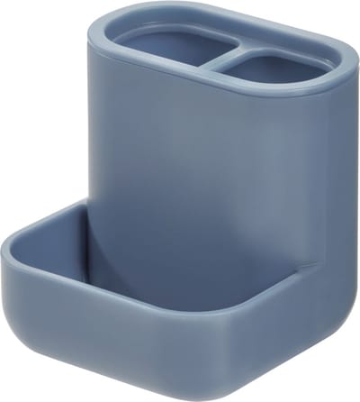 iDesign Tandenborstelhouder - Blauw - Sorteervakken & Decoratief