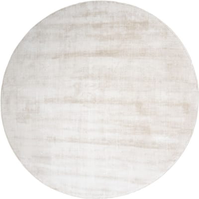 Vloerkleed Cos Beige - Rond ø150 cm - Luxe Viscose Design Vloerkleed met Zijdezachte Glans