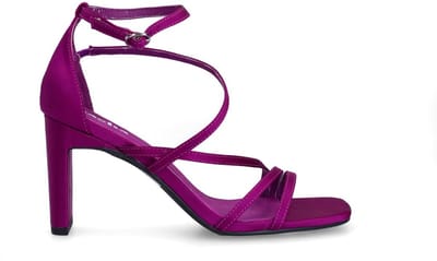 Sacha - Dames - Paarse sandalen met hak - Maat 39