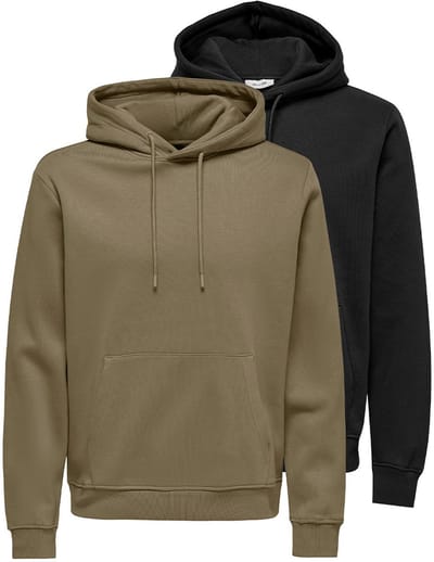 Only & Sons Heren hoddie 2 pack Connor