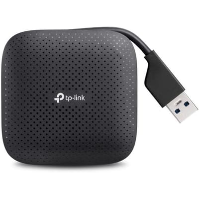 TP-Link UH400 interface hub USB 3.2 Gen 1 (3.1 Gen 1) Type-A 5000 Mbit/s Zwart