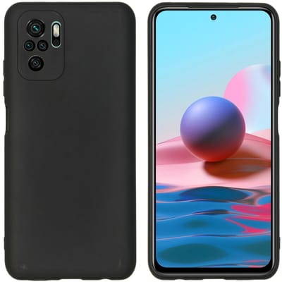 imoshion Hoesje - Geschikt voor Xiaomi Redmi Note 10 (4G) / Xiaomi Redmi Note 10S - Color Backcover - Zwart