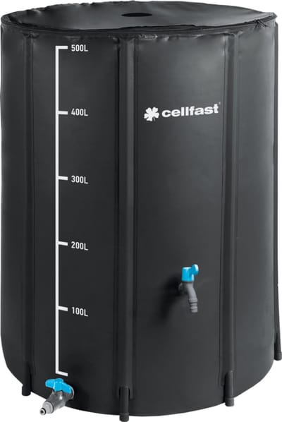 Cellfast 52-551 - Regenwatertank - 500L - Opvouwbaar - Kunststof