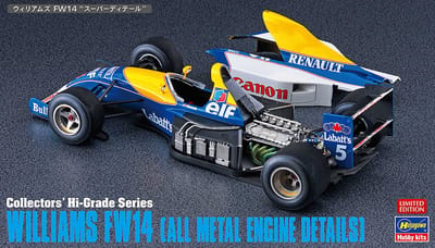Hasegawa Modelbouwpakket Militaire voertuigen - 51156 Williams FW14 - Metalen Motordetails - Formule 1 Auto Plastic - 1:24 - Modelbouw