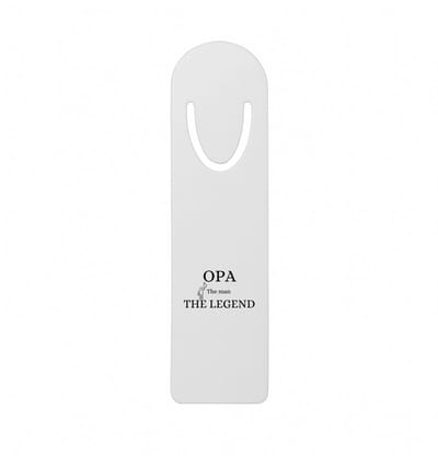 Hacebo® - Opa the man the legend metalen boekenlegger - Opa - opa - Verjaardag opa - cadeautje - kado - geschenk Bladwijzer boekenleggers - 12.7 cm x 3.2cm