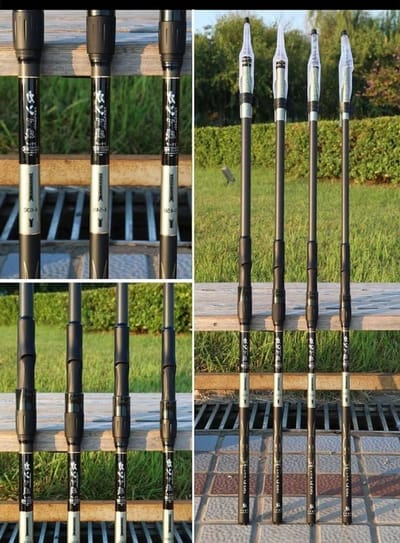 Telescopische Hengel - Karperhengel Reishengel - Vissen Op Zee - Lichtgewicht Carbon Fiber - 3.6 meter - Zwart