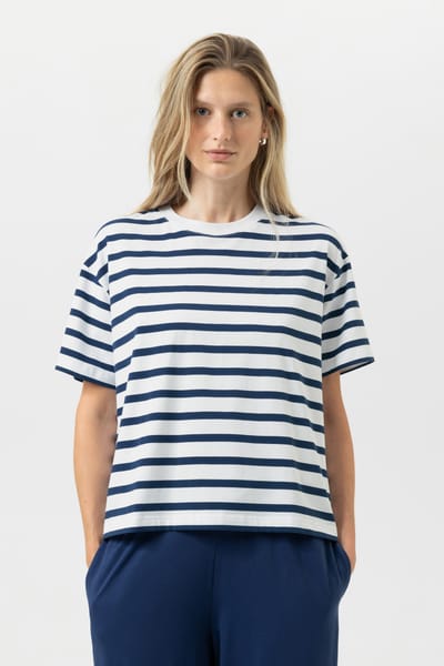 T-shirt Serie Breezy Stripes Blue Zodiac