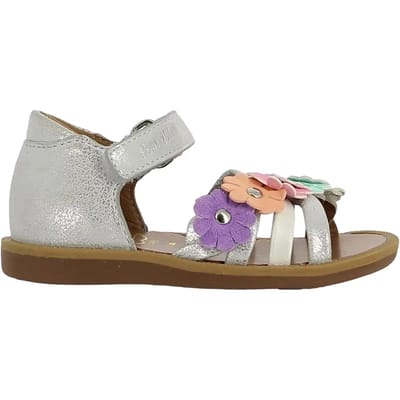 Sandalen voor babymeisjes Pom d'Api Poppy Multi Flo