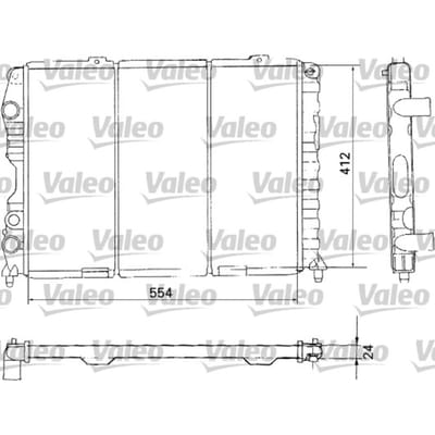 Radiator, motorkoeling VALEO 731283