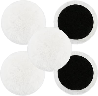 Polijstvilt Pads 150mm - 5 Stuks Wollen Schijven voor Boormachine - Auto Polish Pad voor Was en Afwerking - Geschikt voor Autopolijsten en Waxen