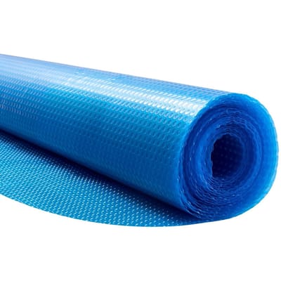 Couverture Solaire pour Piscine, Couverture à Bulles Ronde pour Piscine de 7,32m, Couverture Solaire pour Piscines 8 Mil avec Bulles et Matériau PE, Absorption de Chaleur le Jour, Chaleur la Nuit